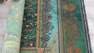 بهترین فرش ابریشم ماشینی 1200 شانه طرح باغ پرندگان که غوغا می‌کنه!