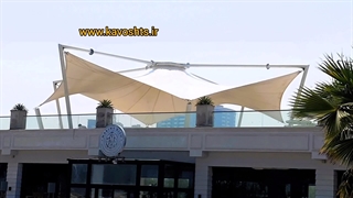 انواع سایبان روف‌گاردن - شرکت سازه چادری کاوشکام