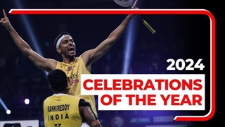 خاطره انگیزترین لحظات شادی بدمینتون در سال 2024 - Most memorable player celebrations of 2024