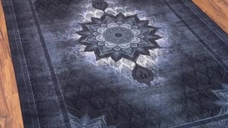 فرش دستباف گونه 1200 شانه خاکستری با طرح لچک ترنج در فروشگاه اینترنتی صفافرش