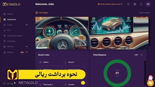 نحوه برداشت به صورت ریالی | متاگلد