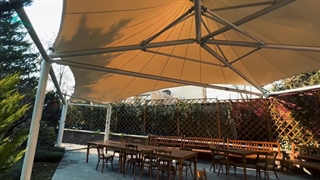 سایبان چادری ساینا در مرکز دایرة‌المعارف بزرگ اسلامی تهران: ترکیب هنر و فناوری!