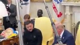 جر و بحث زلنسکی و ترامپ مقابل خبرنگاران