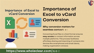 How to Export Excel Contacts to vCard Instantly Using WholeClear Tool