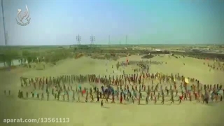 فیلم اجرای صحنه روز عاشورا درکشور عراق برای اولین بار برطبق مقاتل صورت کامل