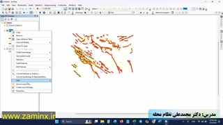 تولید نقشه خروجی در GIS با روش اتومات و خودکار